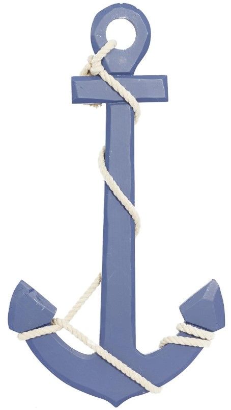 Deco Marche Blue Anchor Wall Decor-0