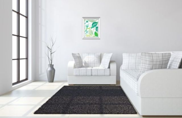 Classy Art Green Water Leaves Il by Kat Papa Wall Art-3