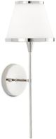 Currey & Company Bagno Brimsley Opaque/Polished Nickel Wall Sconce-0