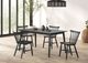 Furniture of America® Beale 2-Piece Black Dining Side Chair Set-1