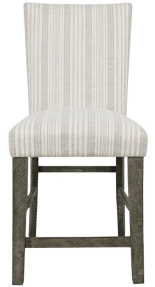 Jofran Inc. Telluride Beige/Driftwood Upholstered Counter Stool-3