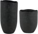 Uttermost® Komorebi 2-Piece Matte Black Vase Set-0