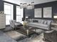 Michael Amini® Roxbury Park Slate Matching Chair-1