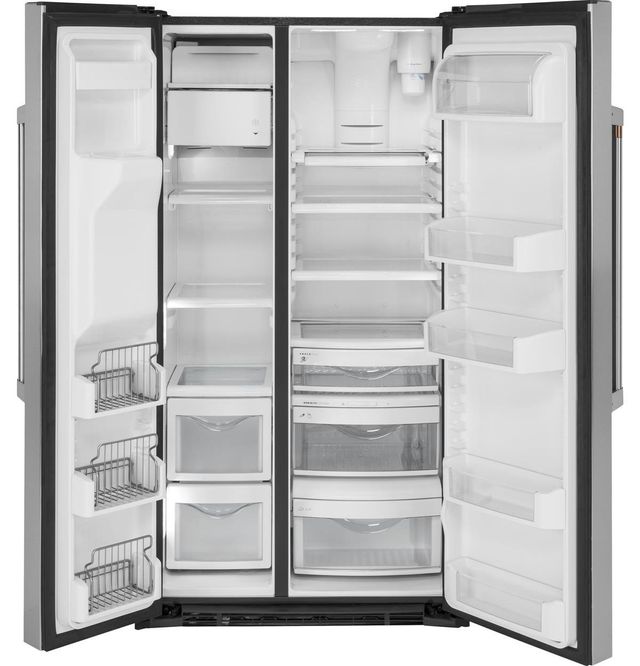 Café™ 36 in.  21.9 Cu. Ft. Stainless Steel Counter Depth Side by Side Refrigerator-2