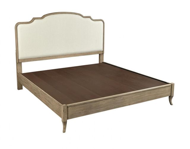 aspenhome® Provence Patine Queen Upholstered Bed-1