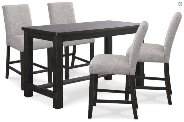 Signature Design by Ashley® Jeanette 5-Piece Dark Brown Counter Height Dining Set-0