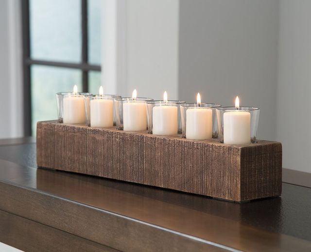 Signature Design by Ashley® Cassandra Brown Candle Holder-1