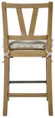 Bernards Tarrington Cashew Counter Slat Black Chair-3