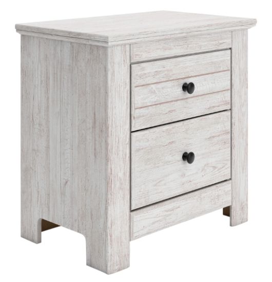 Signature Design by Ashley® Fenderport Whitewash 2-Drawer Nightstand-0
