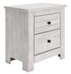 Signature Design by Ashley® Fenderport Whitewash 2-Drawer Nightstand-0