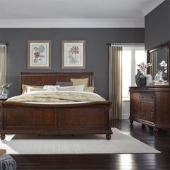 Liberty Furniture Rustic Traditions 3-Piece Rustic Cherry California King Bedroom Set