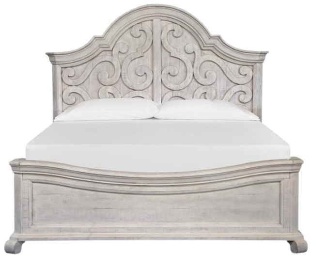 Magnussen Home® Bronwyn Alabaster Queen Shaped Panel Bed-1