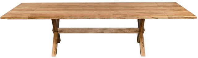 Bassett® Furniture Customizable Crossbuck 90" Dining Table with Extendable Leaves-2