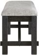Crown Mark Maribelle Wheat Charcoal Bench-2