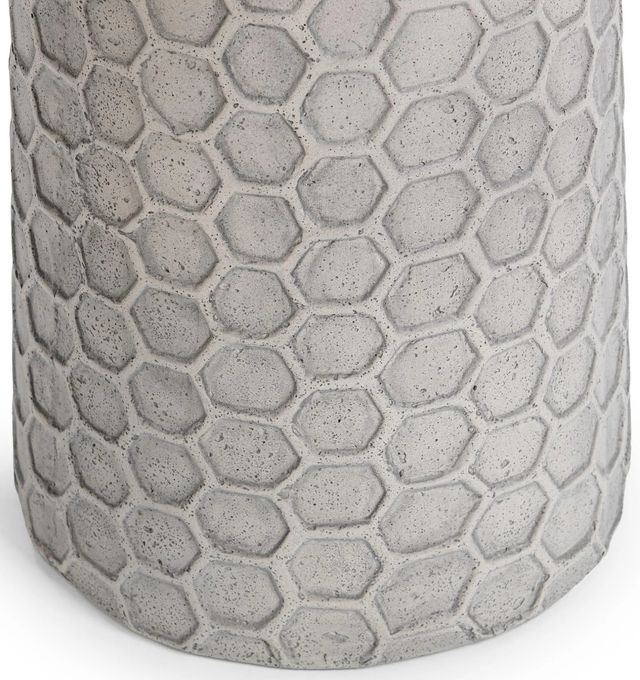 Classic Home Delaine Light Gray Concrete Outdoor End Table-3