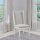 ACME Furniture 2-Piece Katia Light Gray/Weathered White Hostess Chair Set-1