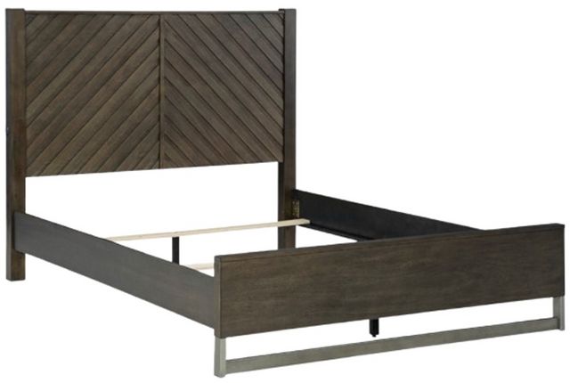 Ashley® Arkenton Grayish Brown Queen Panel Bed-2
