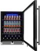 Danby 24" Black Stainless Steel Under Counter Beverage Center-1