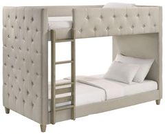 Intercon Addyson Fog Twin-Twin Upholstered Bunk Bed