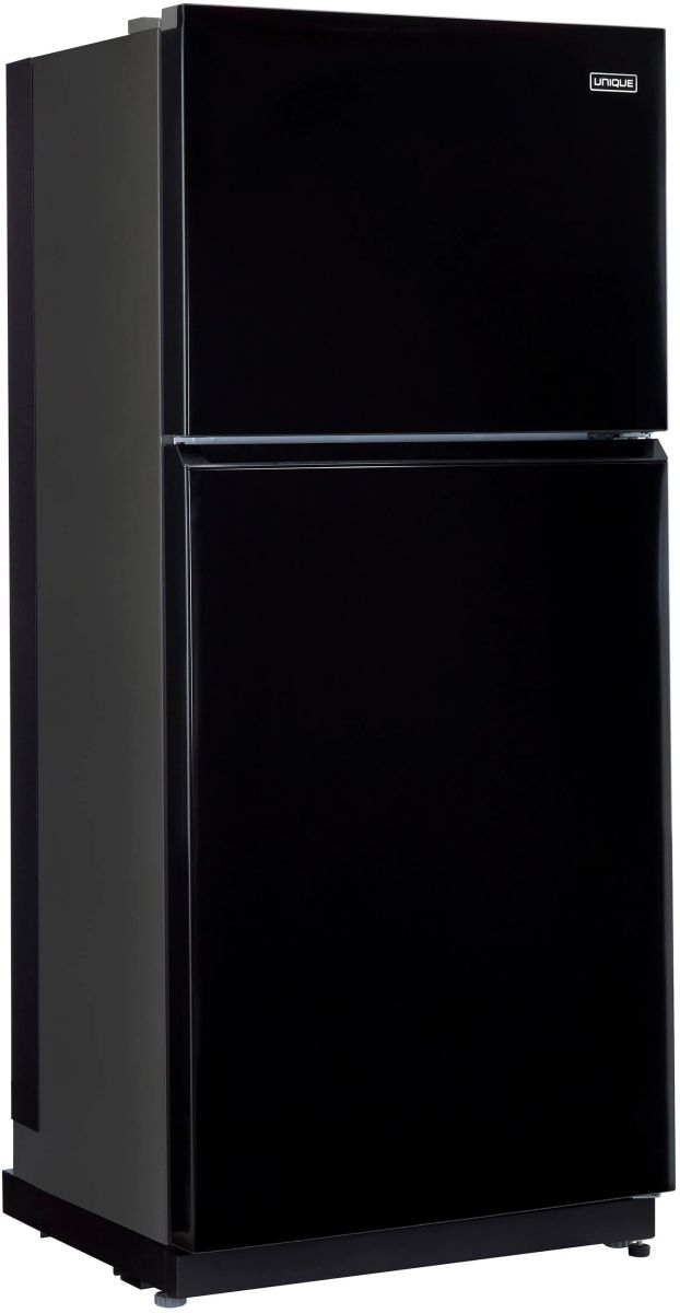Unique® Appliances 35" 19 Cu. Ft. Black Propane Top Freezer Refrigerator-2