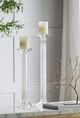 A & B Home Crystal Clear 17" Candle Holder-1