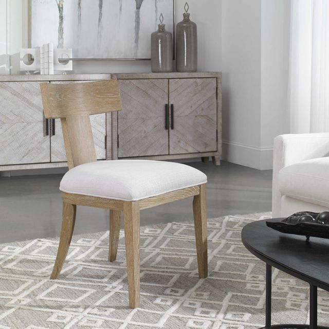 Uttermost® Idris Natural Armless Chair-1