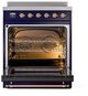Ilve® Nostalgie II Series 30" Midnight Blue Pro Style Induction Range-2