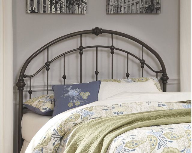 Signature Design by Ashley® Nashburg Bronze Queen Metal Headboard-1