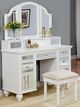 Furniture of America® Tracy 3-Piece White Vanity Set-1