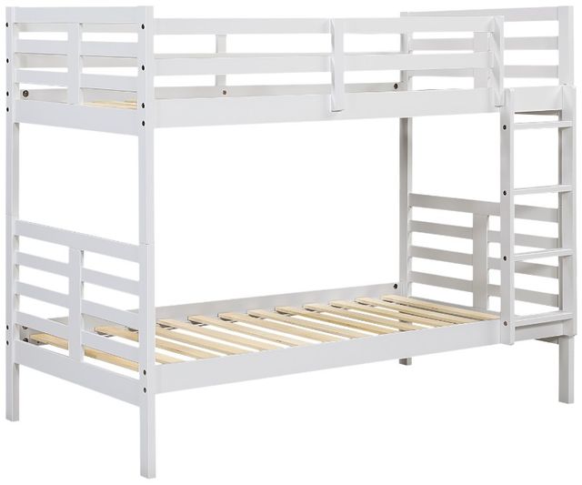 Homelegance® Darden White Twin over Twin Youth Bunk Bed-2