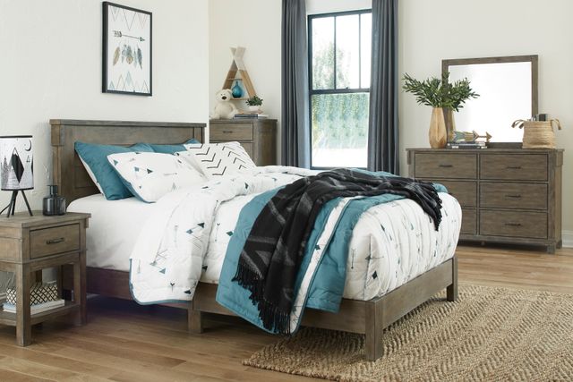 Signature Design by Ashley® Shamryn 2-Piece Grayish Brown Full Panel Bed Set-3