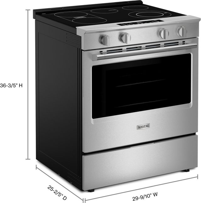 Maytag® 30" Fingerprint Resistant Stainless Steel Slide-In Electric Range-2