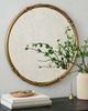Magnolia Home by Joanna Gaines Josephine Gold Round Wall Mirror-1