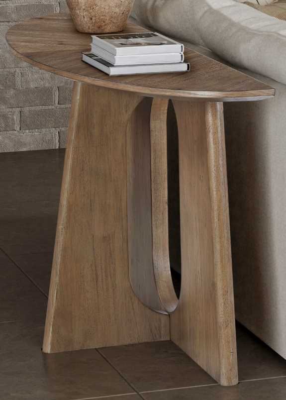 Liberty Furniture Hendrix Place Natural Demilune Sofa Table-0