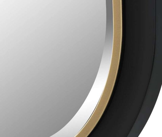 Uttermost® Nevaeh Black/Gold Curved Mirror-4