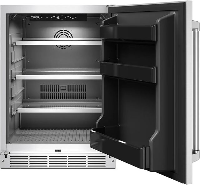 Thor Kitchen Gordon Ramsay Collection 24” 5 Cu. Ft. Stainless Steel Built-In Undercounter Outdoor Beverage Cooler-1