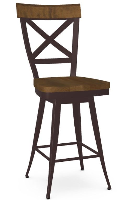 Amisco Customizable Kyle Swivel Counter Stool-0
