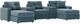 Drew & Jonathan Home ModularOne New Horizon 5-Piece Teal Modular Chaise Sectional with Console-0