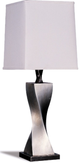 Coaster® Keene 2-Piece White/Antique Silver Table Lamps-1