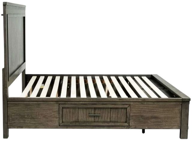 Liberty Furniture Thornwood Hills Rock Beaten Brown Queen 2-Sided Storage Panel Bed-3