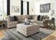 Signature Design by Ashley® Bovarian 2-Piece Stone Sectional with Ottoman-3