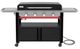 Weber® Slate® 36" 4-Burner Black Rust-Resistant Outdoor Freestanding Natural Gas Griddle with Closed Cabinet-0