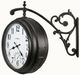 Howard Miller® Luis Antique Iron Double Sided Wall Clock-2