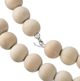 A & B Home Beige 35.5" Dia Pine Sphere Beads Decorative Object-1