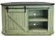 American Heartland Manufacturing Rustic Two-Tone Quaint Corner TV Cart-1