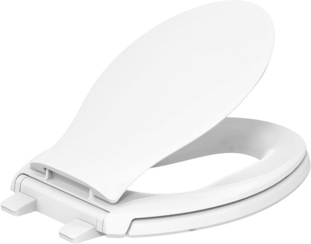 KOHLER® Transitions® White Nightlight Readylatch® Quiet-Close™ Elongated Toilet Seat-1