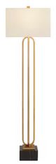 Bassett® Furniture Charlotte Gold Leaf Floor Lamp-1