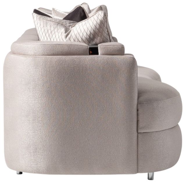 Michael Amini® Carmela Mansion Zinc/Silver Sofa-3