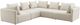 TOV Furniture Hangover 5-Piece Cream Performance Linen L-Shape Modular Sectional-0