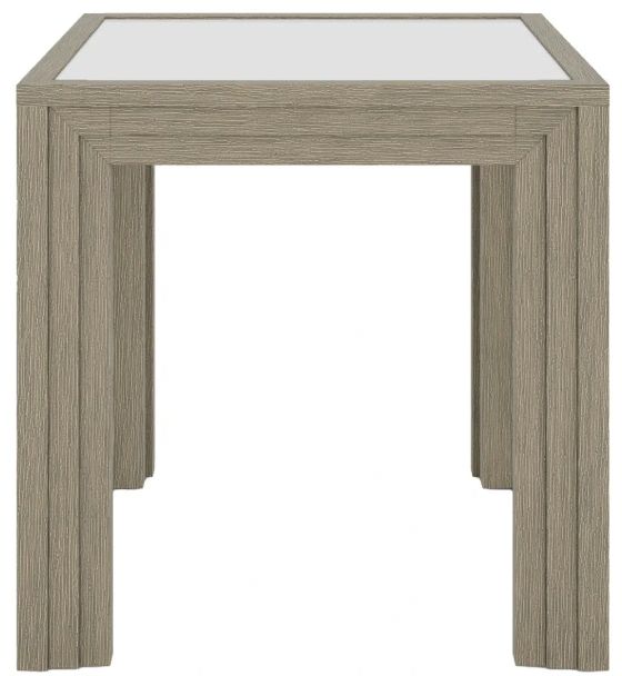 Riverside Furniture Wilde Glass Top Side Table with Dovetail Base-2